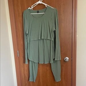 SHEIN Green Pajama Set